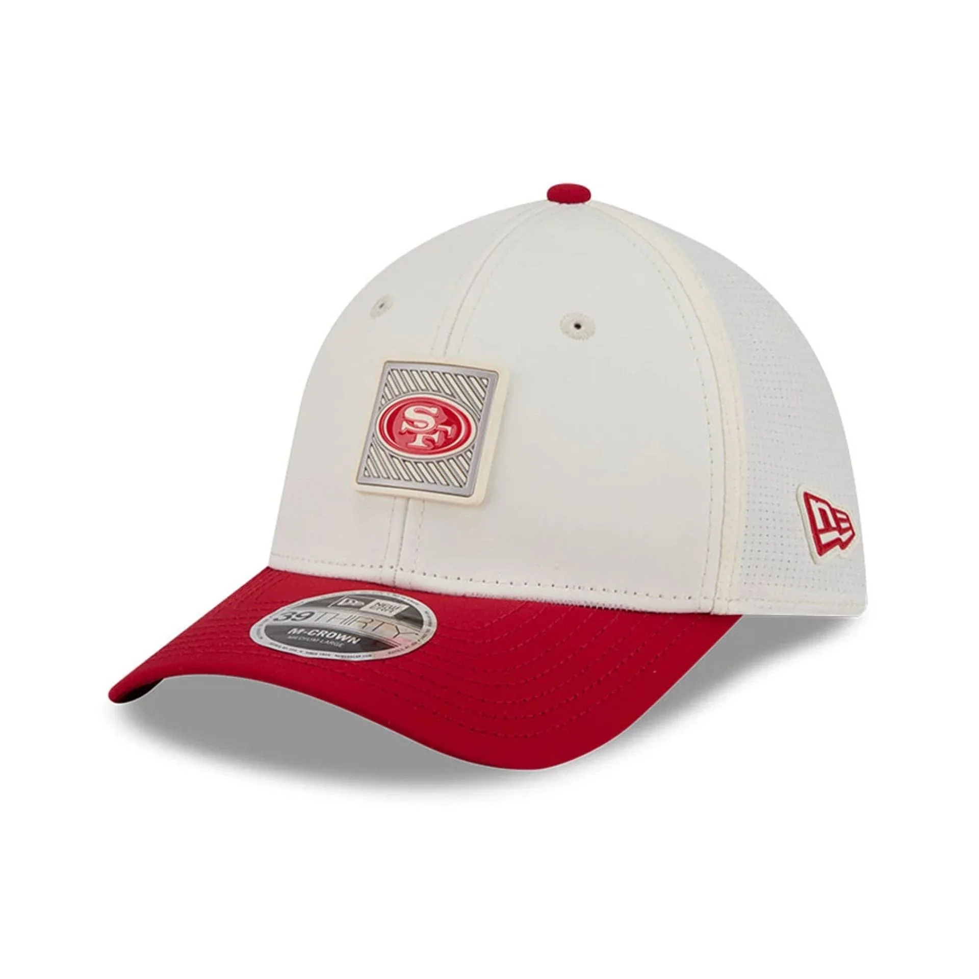 49ers NFL Training 2026 White 39THIRTY M-Crown Stretch Fit Cap - Image 3