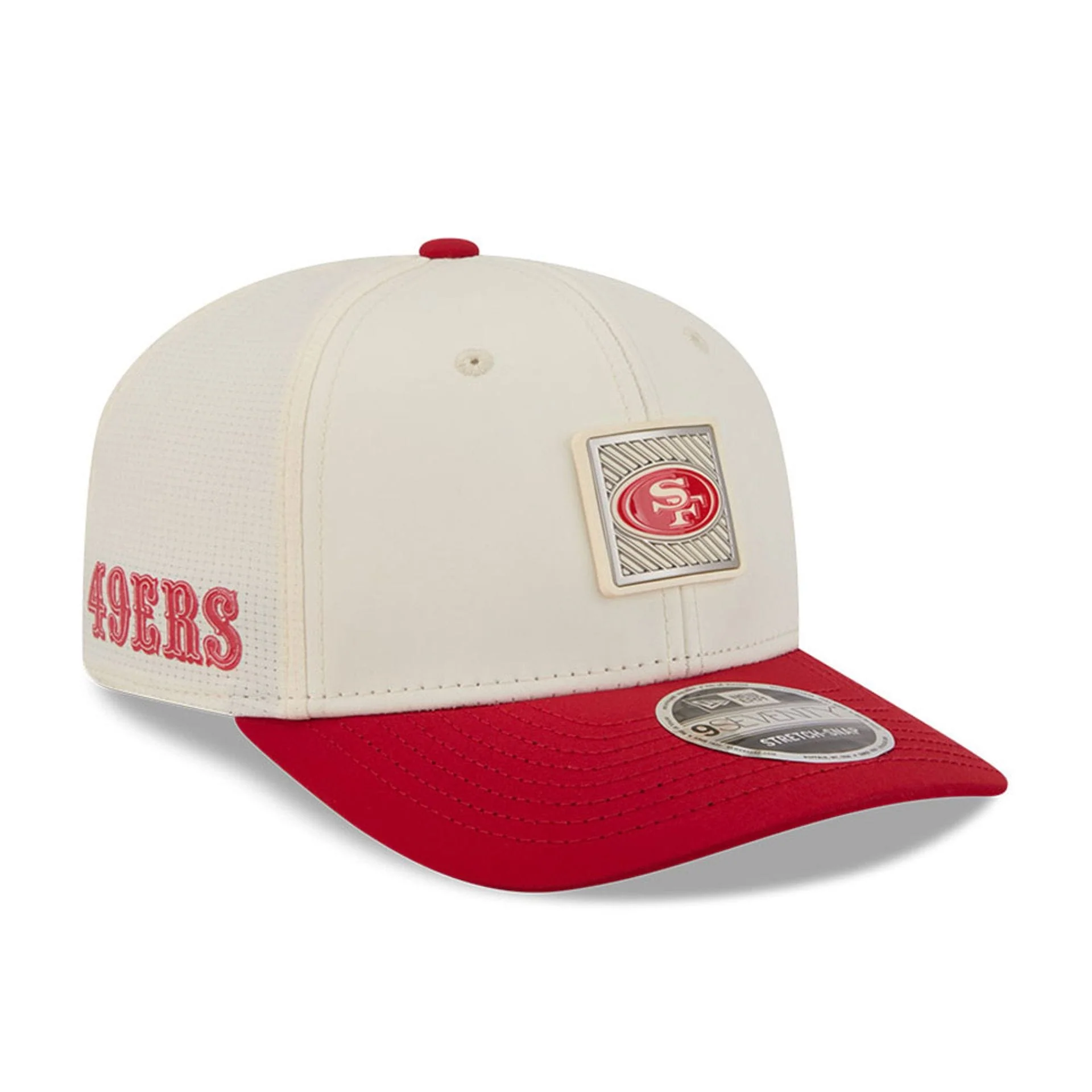 49ers NFL Training 2026 White 9SEVENTY Stretch Snap Adjustable Cap