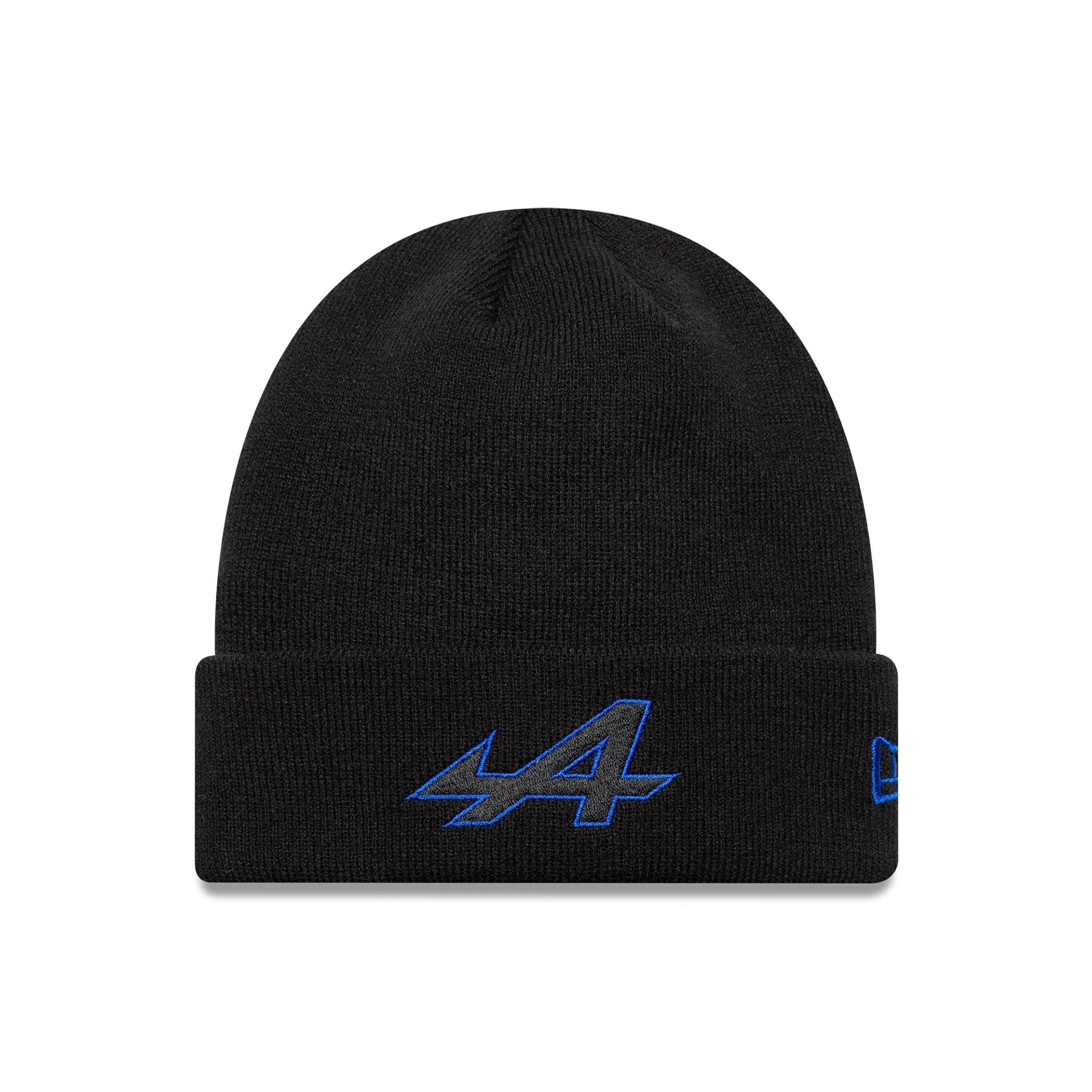 Alpine Racing Black Cuff knit Beanie Hat