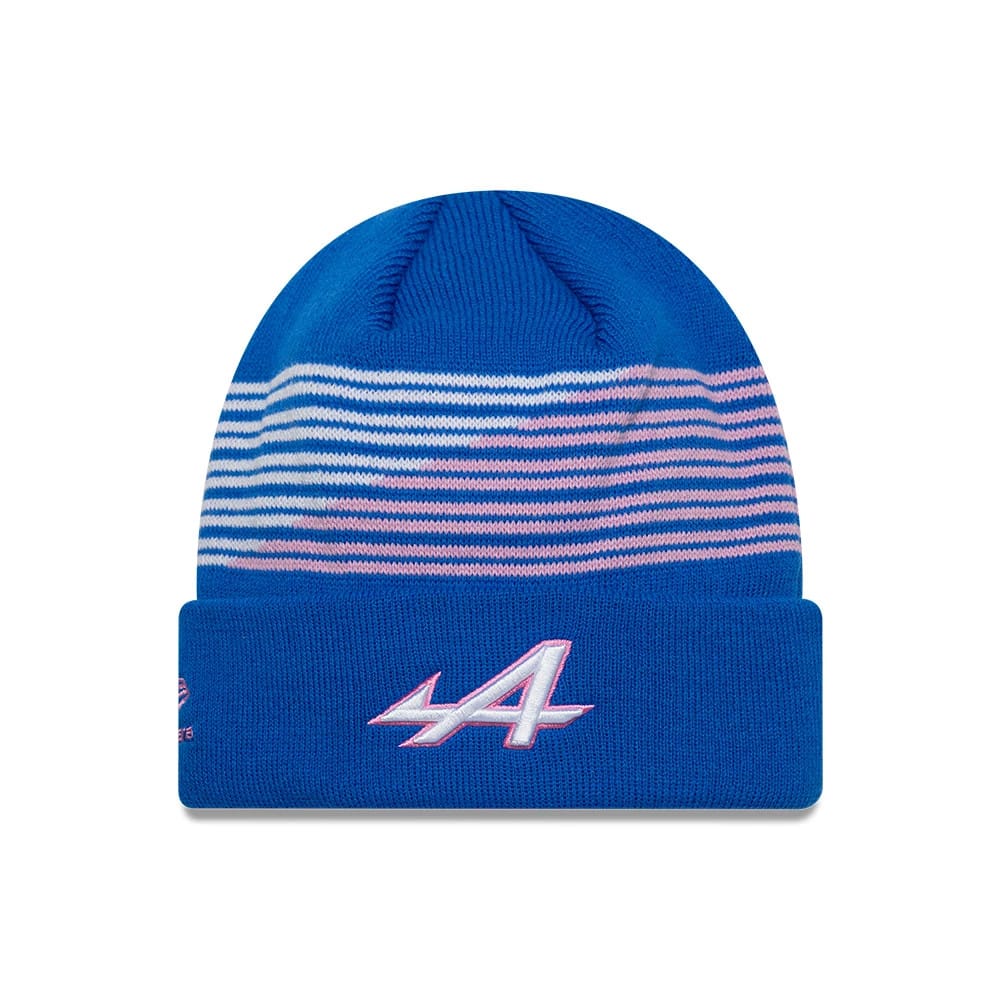 Alpine Racing Team Blue Cuff Knit Beanie Hat