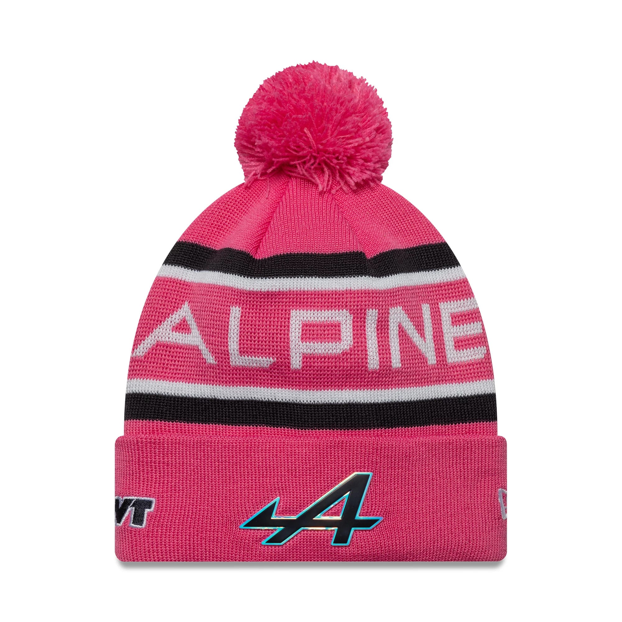 Alpine Racing Youth Replica Pierre Gasly Pink Cuff Knit Beanie Hat