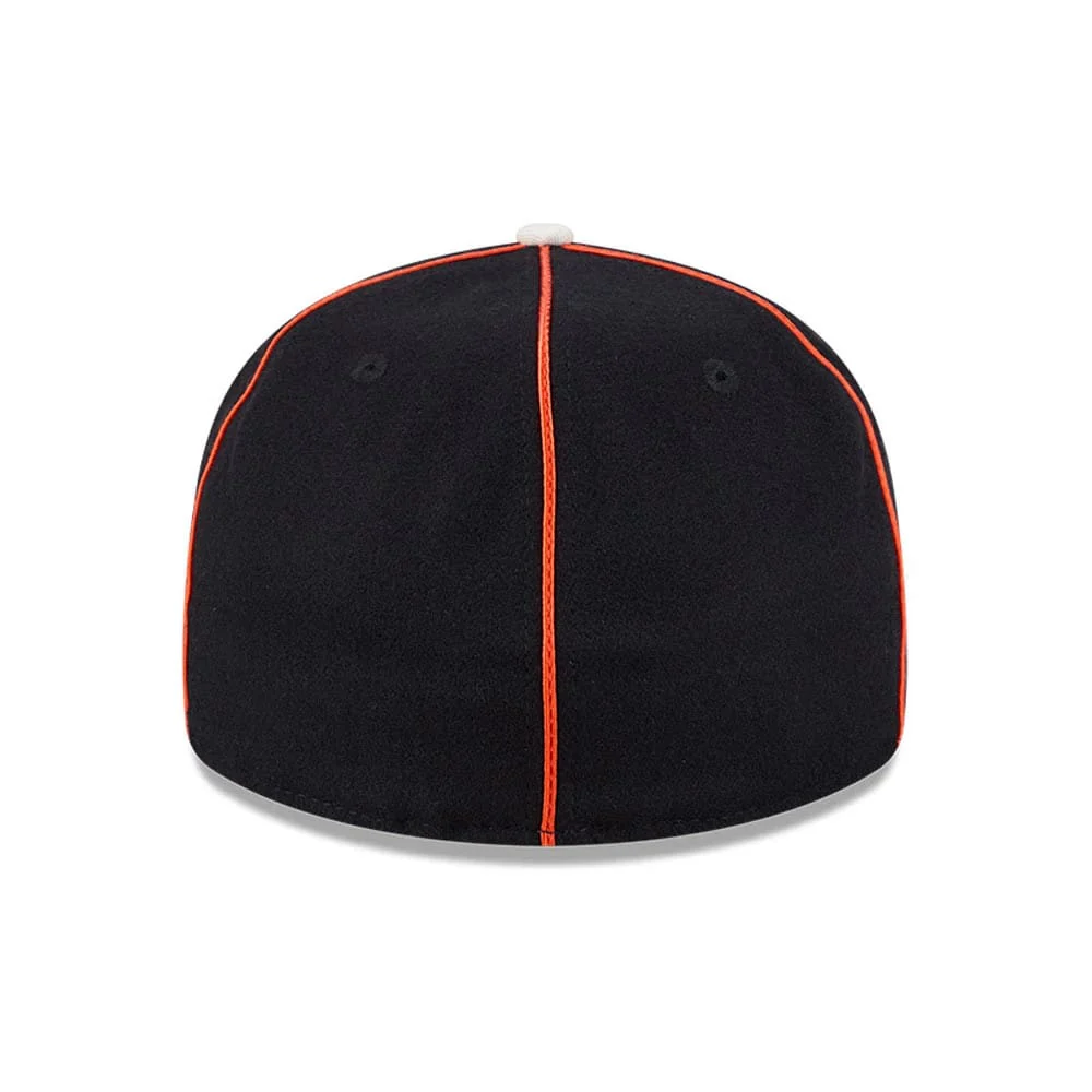 Anaheim Ducks NHL Felt Logo Black Retro Crown 59FIFTY Fitted Cap - Image 7