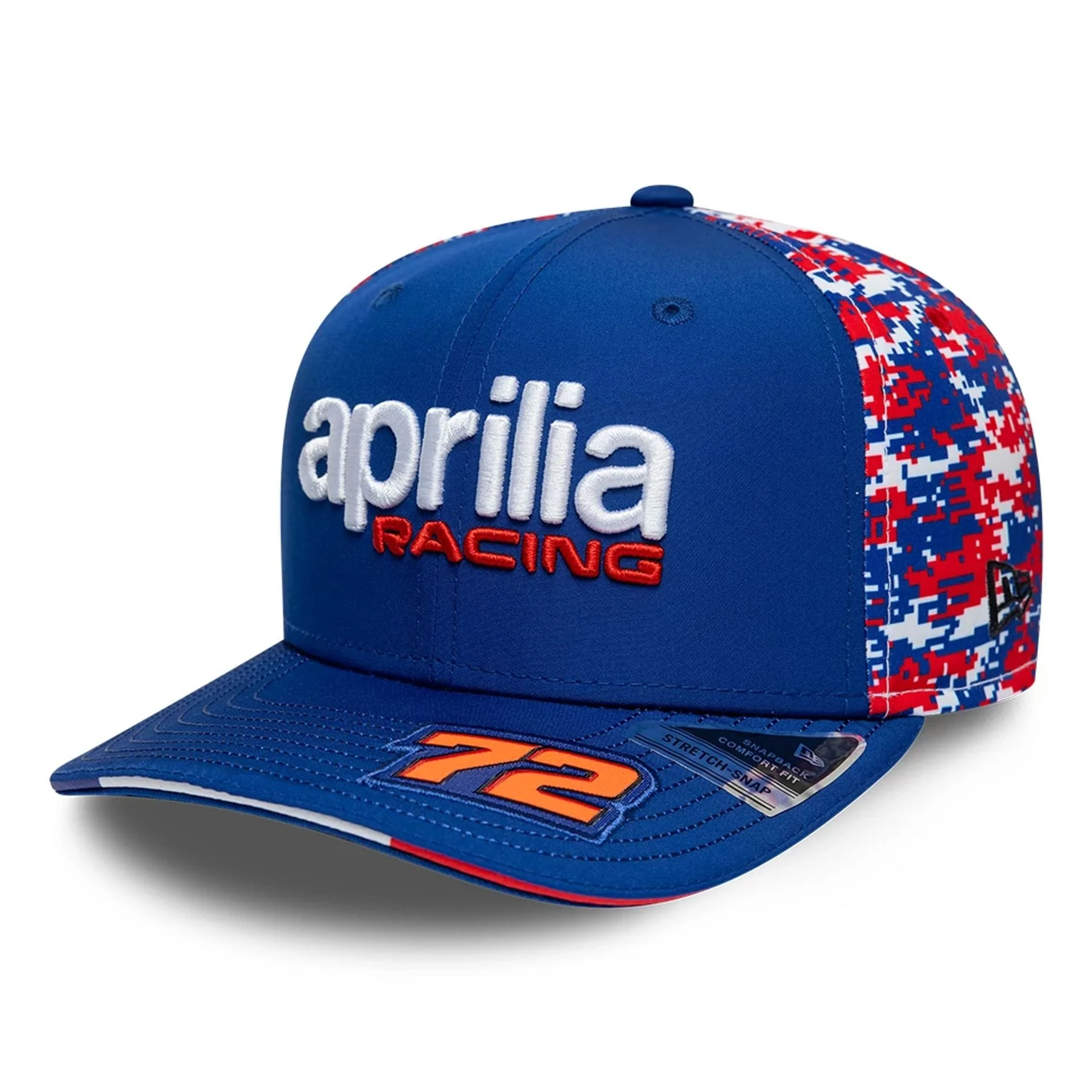 Aprilia Replica Marco Bezzecchi Le Mans Race Special Blue 9SEVENTY Stretch Snap Adjustable Cap