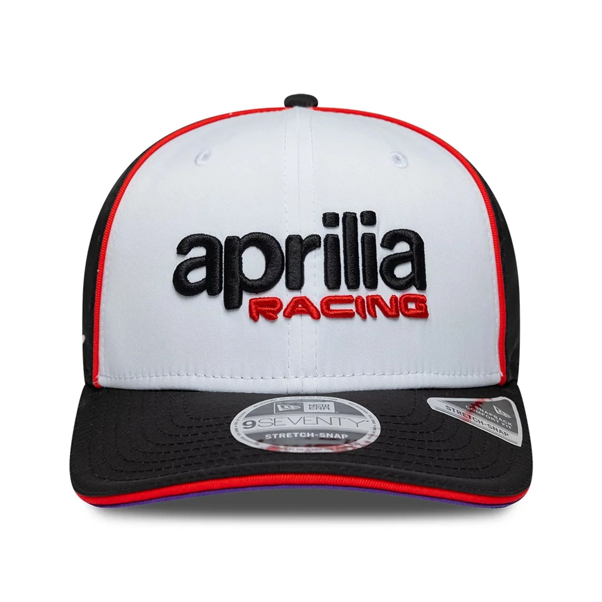 Aprilia Team White 9SEVENTY Stretch Snap Adjustable Cap - Image 4