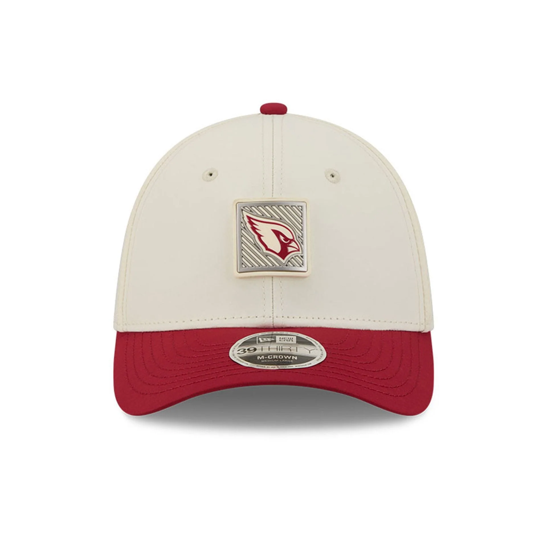Arizona Cardinals NFL Training 2026 White 39THIRTY M-Crown Stretch Fit Cap - Image 2