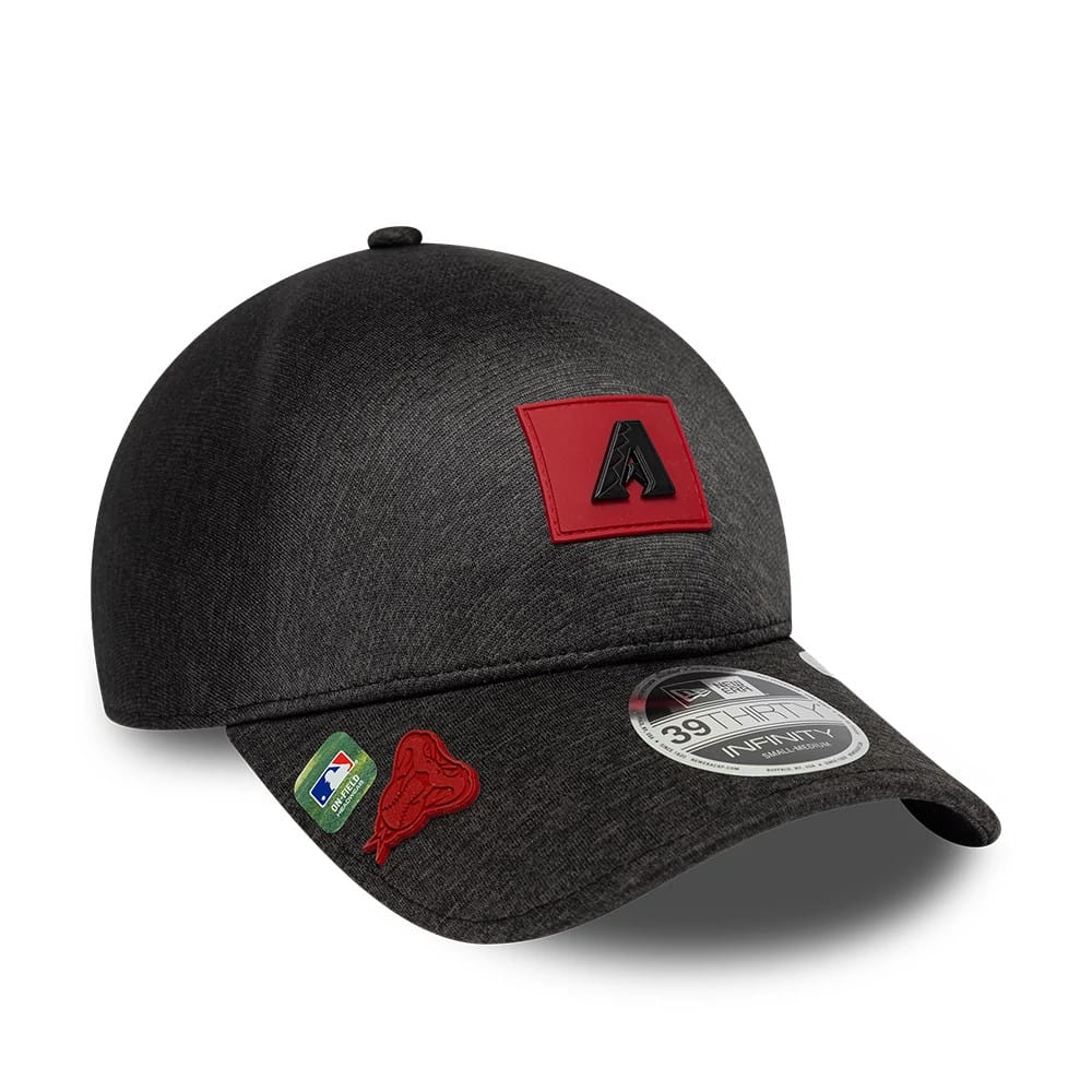Arizona Diamondbacks MLB Clubhouse Black 39THIRTY Infinity Stretch Fit Cap