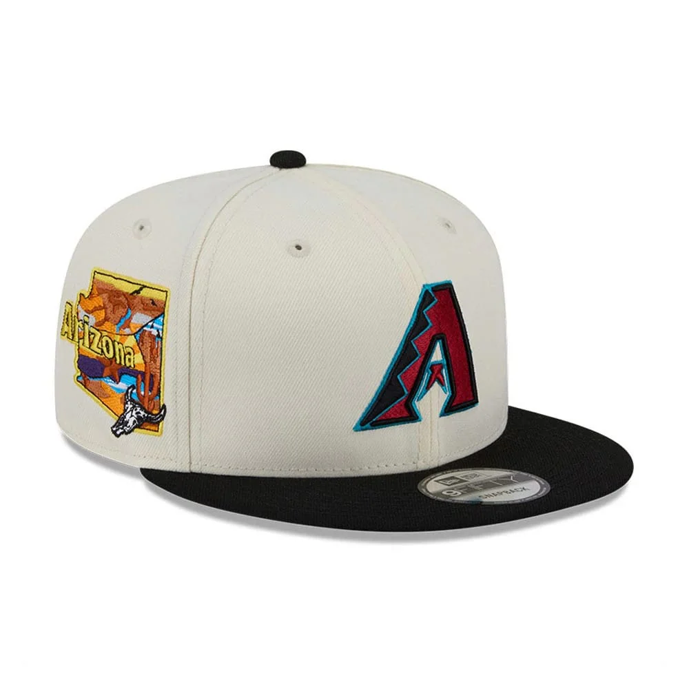 Arizona Diamondbacks MLB Localized White 9FIFTY Snapback Adjustable Cap