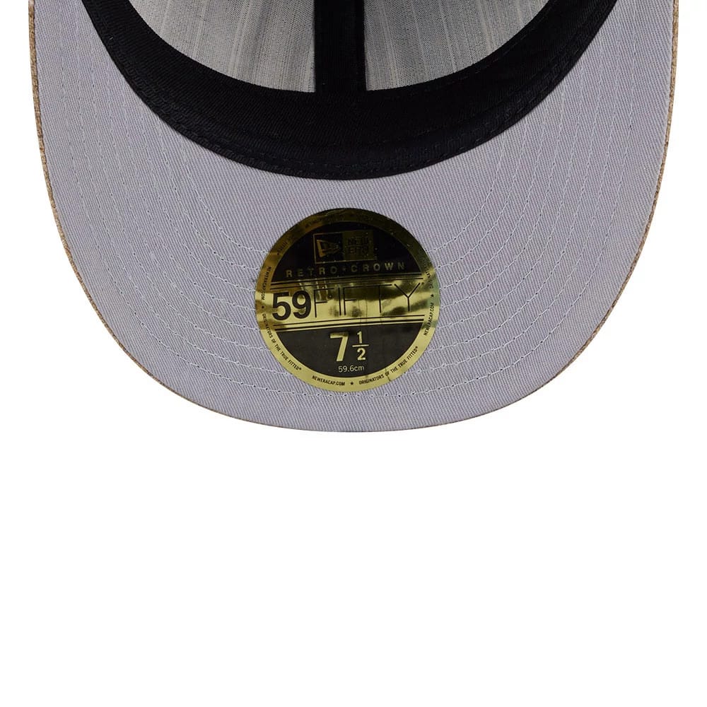 Arizona Diamondbacks MLB Vintage Tweed Open Blue Retro Crown 59FIFTY Fitted Cap - Image 2