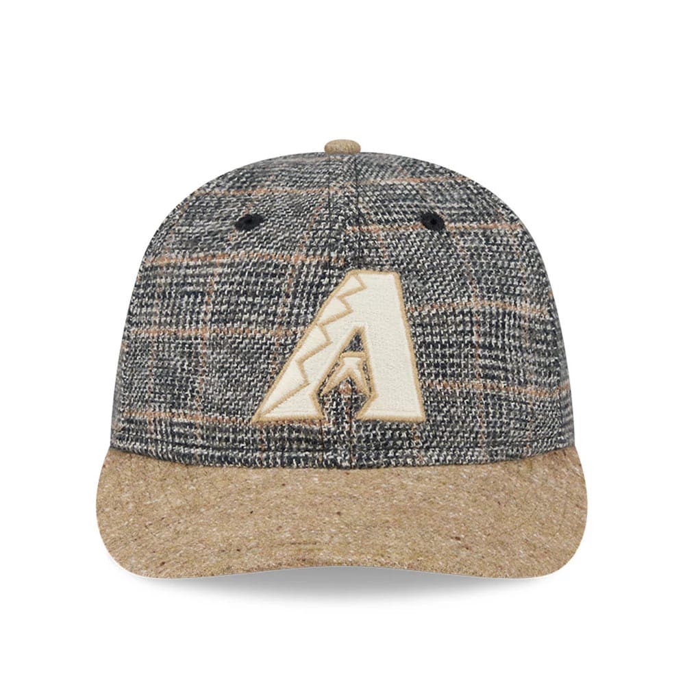 Arizona Diamondbacks MLB Vintage Tweed Open Blue Retro Crown 59FIFTY Fitted Cap - Image 4