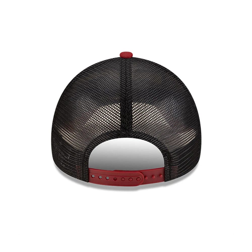 AS Roma Dark Red 9FORTY A-Frame Trucker Cap - Image 4