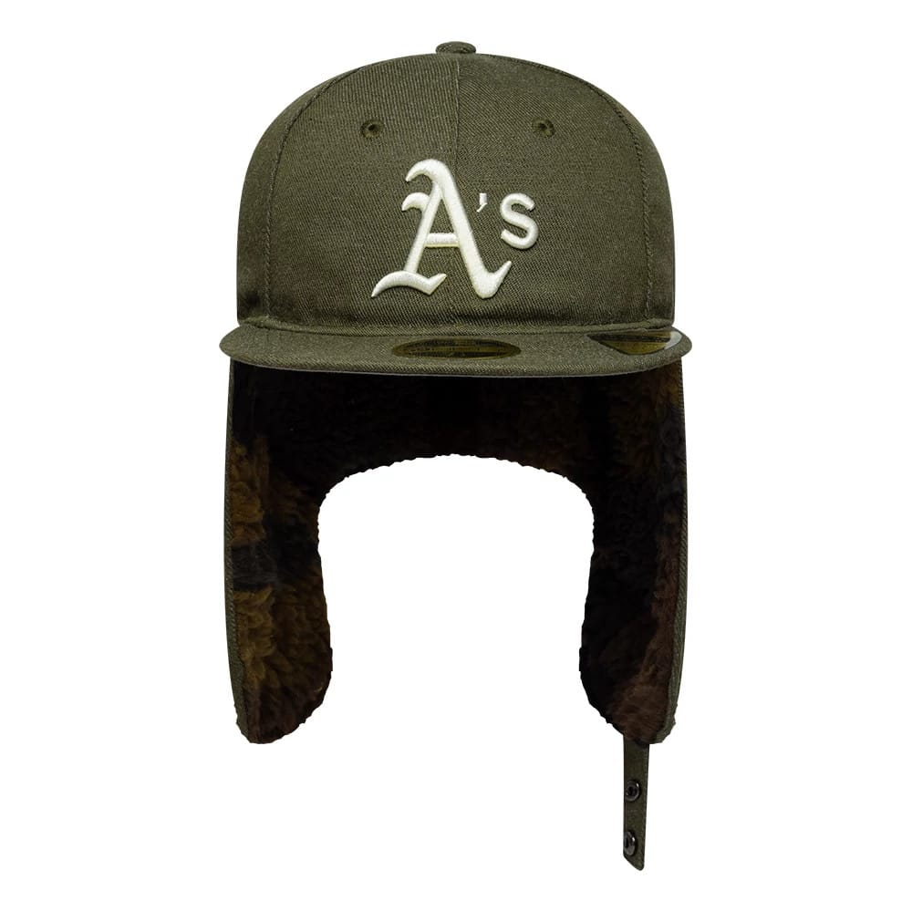 Athletics MLB Camo Open Green Retro Crown 59FIFTY Fitted Cap - Image 7