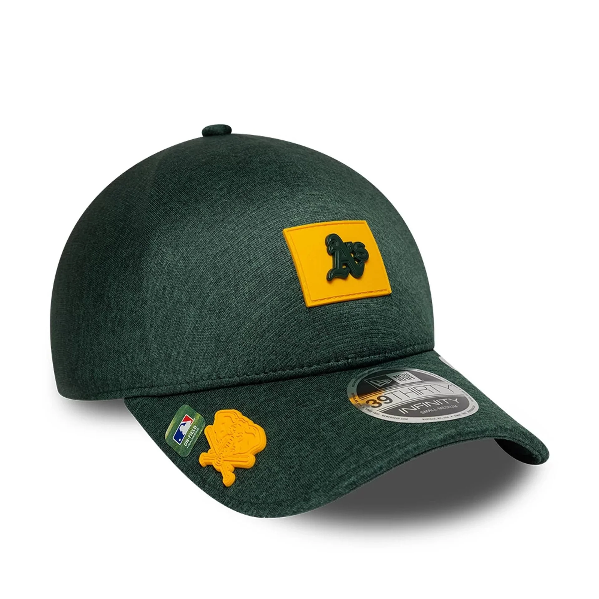 Athletics MLB Clubhouse Dark Green 39THIRTY Infinity Stretch Fit Cap