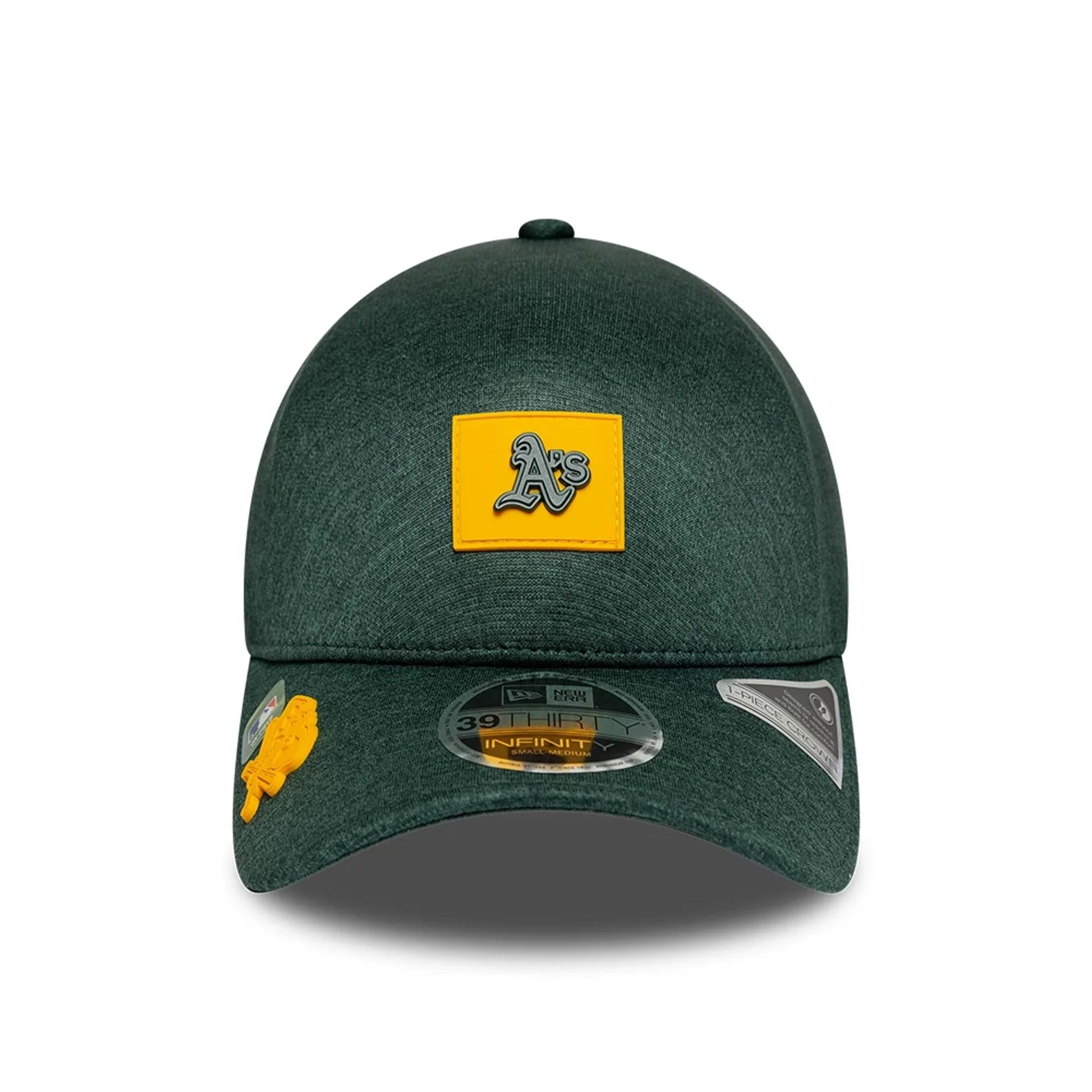 Athletics MLB Clubhouse Dark Green 39THIRTY Infinity Stretch Fit Cap - Image 2