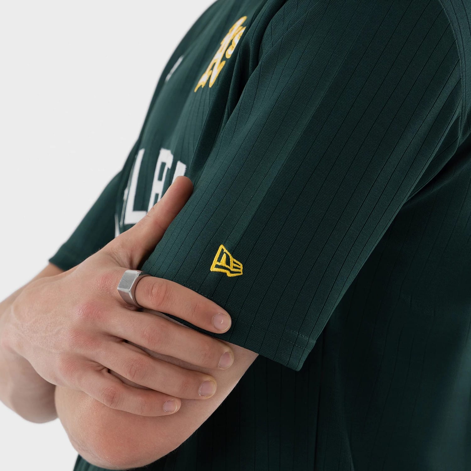 Athletics MLB Dark Green Oversized T-Shirt - Image 6