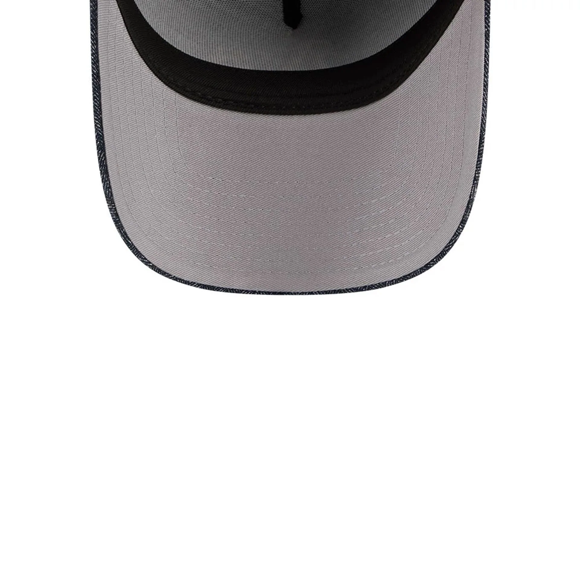 Athletics MLB Herringbone Denim Navy 59FORTY A-Frame Fitted Cap - Image 2