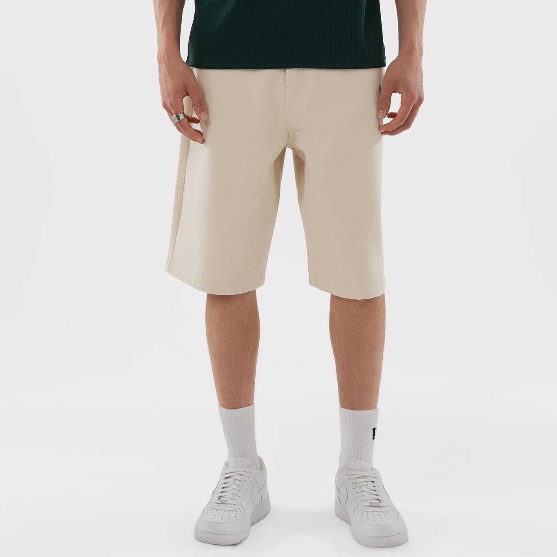 Athletics MLB Jort Cream Oversized Shorts