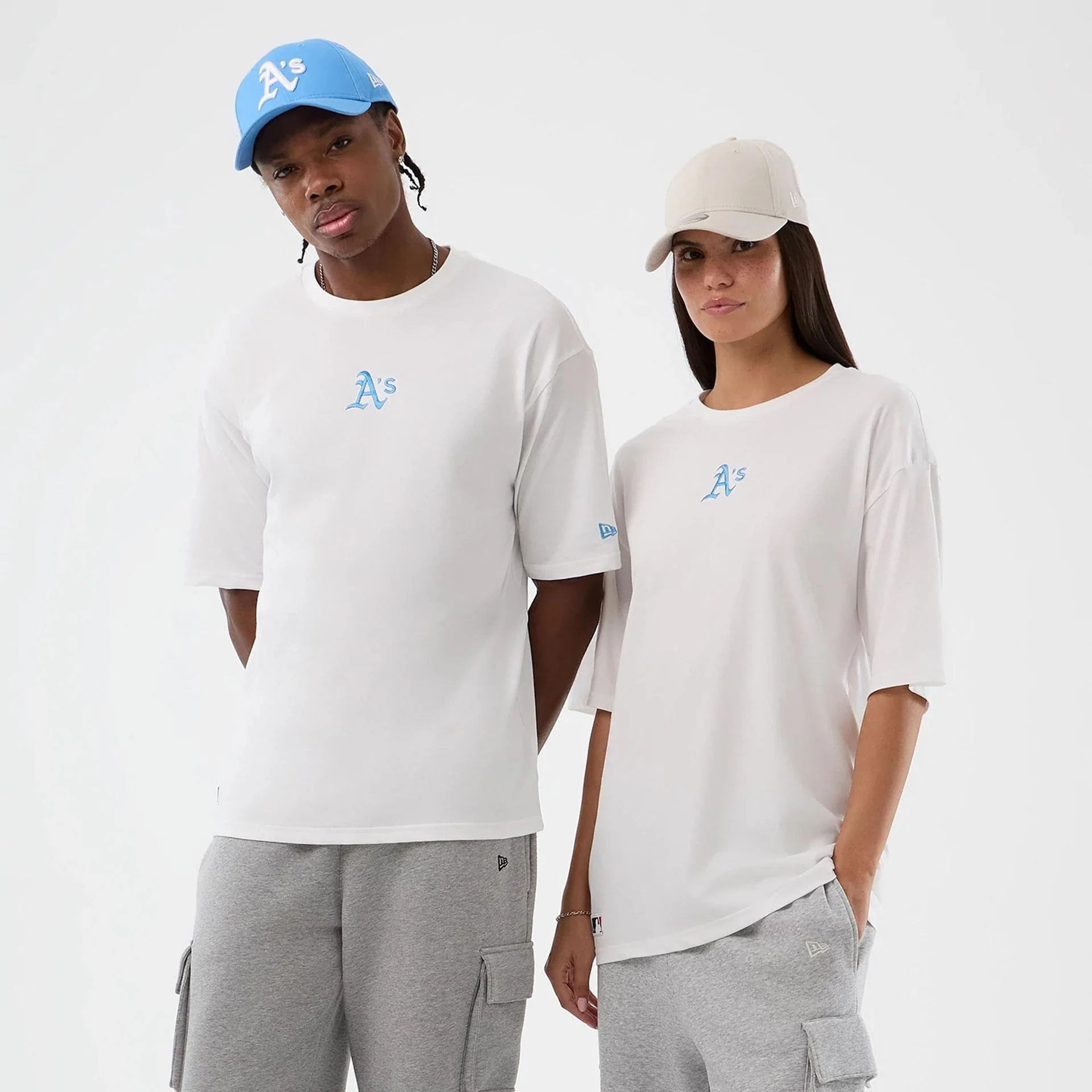 Athletics MLB League Essential White Oversized T-Shirt