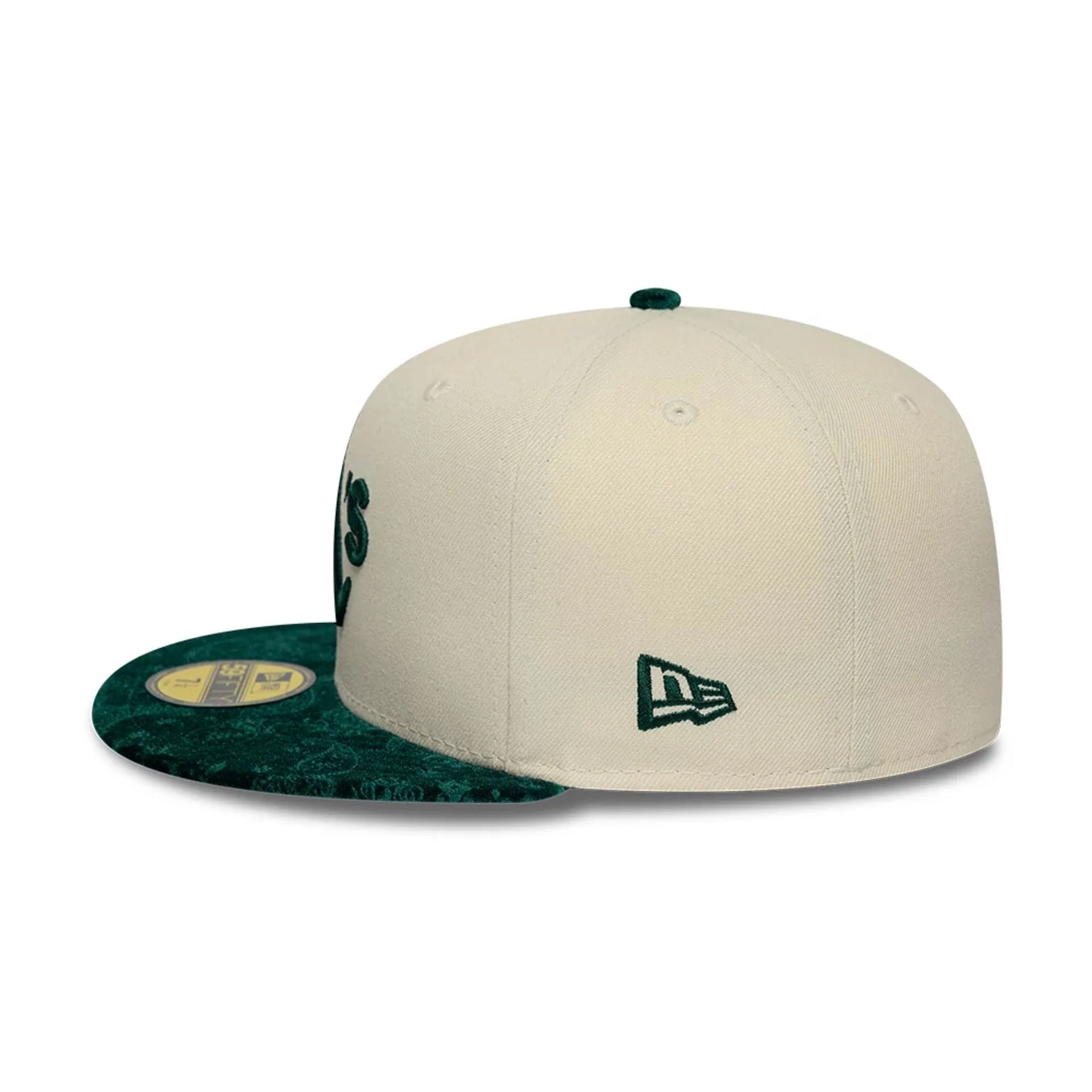 Athletics MLB Paisley Visor Cream 59FIFTY Fitted Cap - Image 7