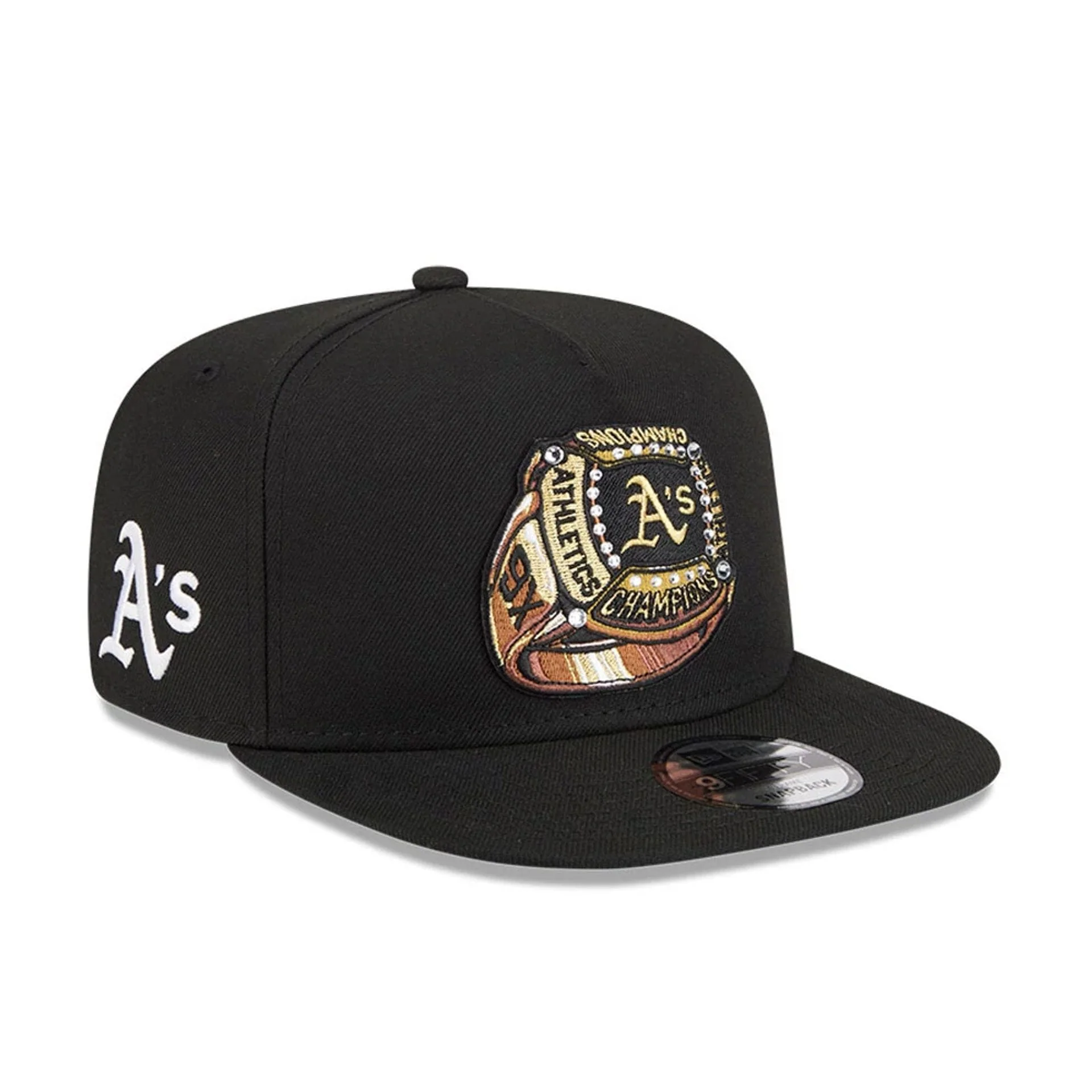 Athletics MLB Ring Black 9FIFTY A-Frame Snapback Adjustable Cap