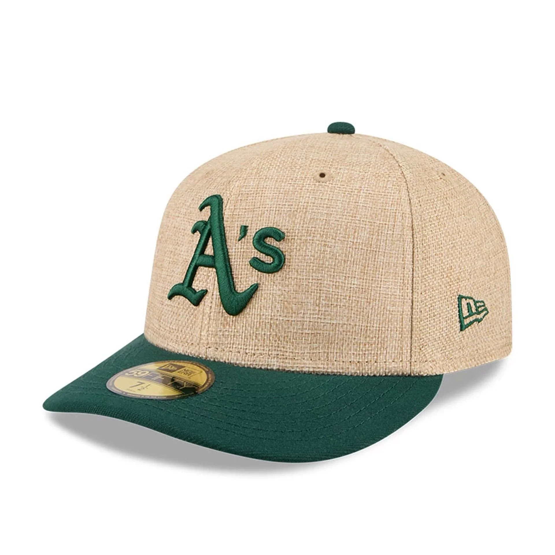 Athletics MLB Twine Beige 59FIFTY Fitted Cap