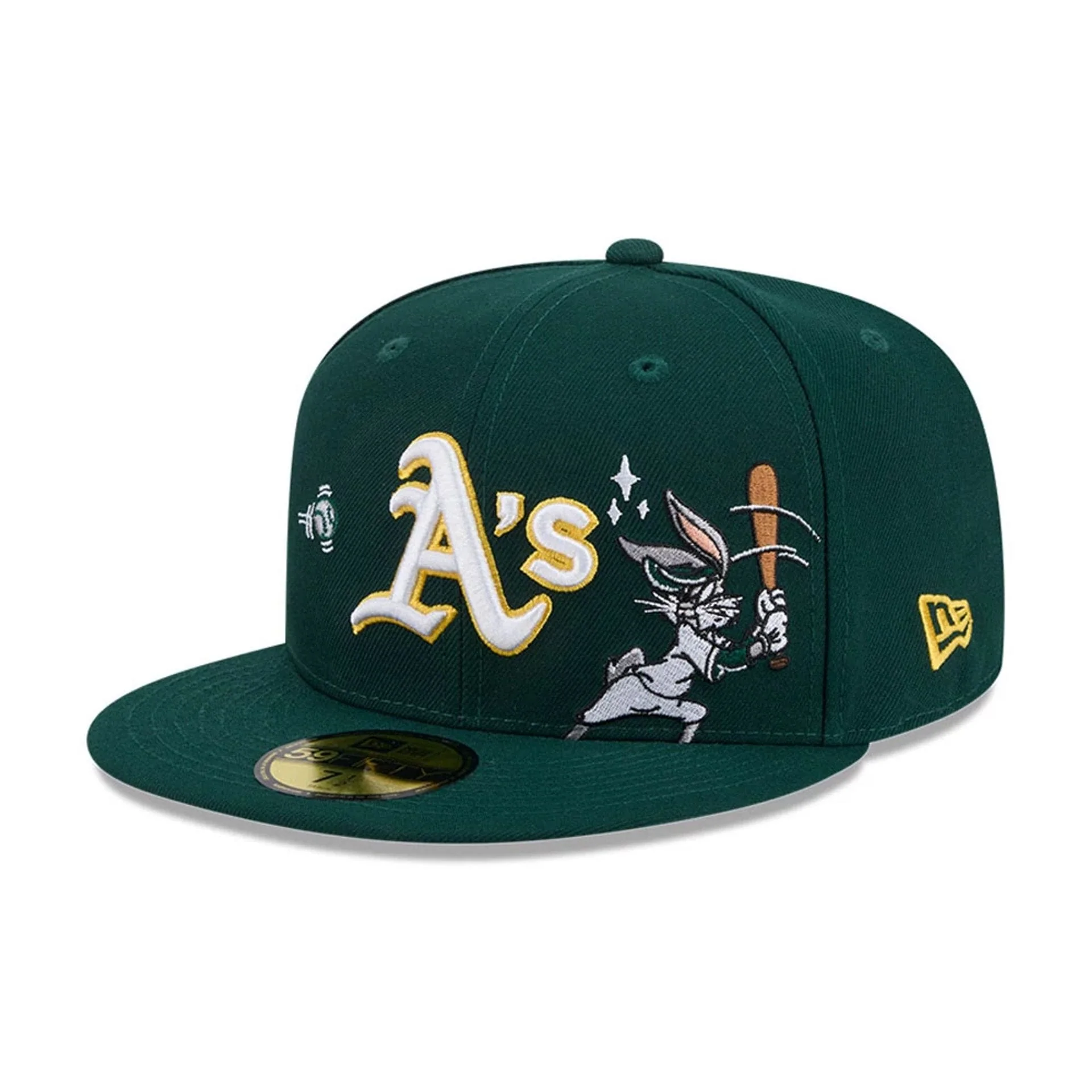 Athletics MLB X Looney Tunes Bugs Bunny Dark Green 59FIFTY Fitted Cap