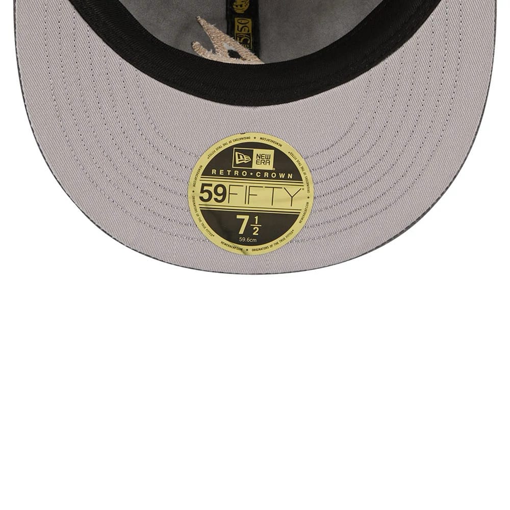 Atlanta Braves MLB 59FIFTY Day Black Retro Crown 59FIFTY Fitted Cap - Image 2