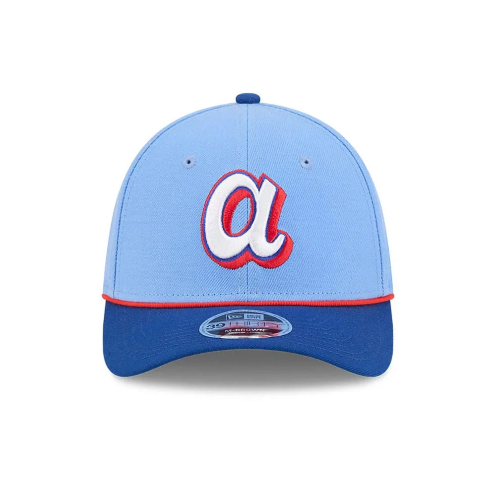 Atlanta Braves MLB City Connect Blue 39THIRTY M-Crown Stretch Fit Cap - Image 3