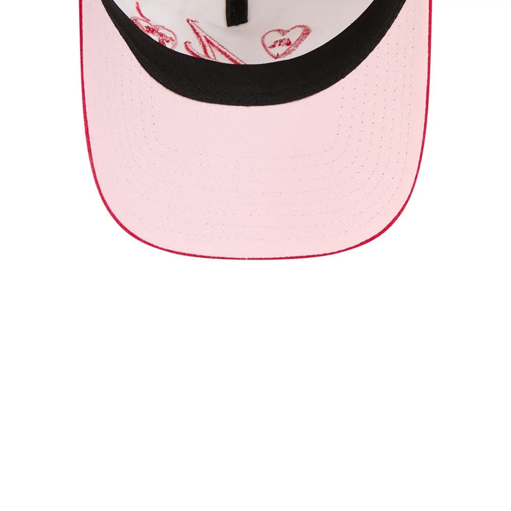 Atlanta Braves MLB Conversation Hearts Red 9TWENTY A-Frame Adjustable Cap - Image 2