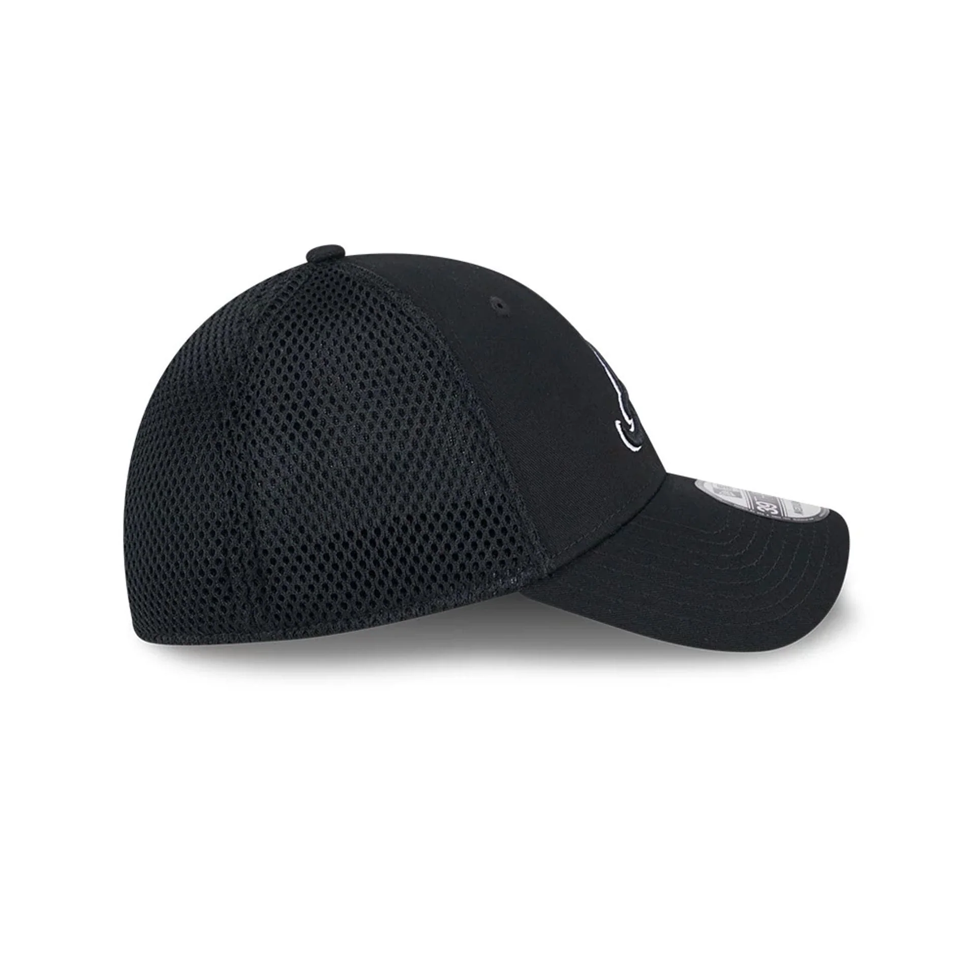 Atlanta Braves MLB Evergreen Neo Black 39THIRTY Stretch Fit Cap - Image 6