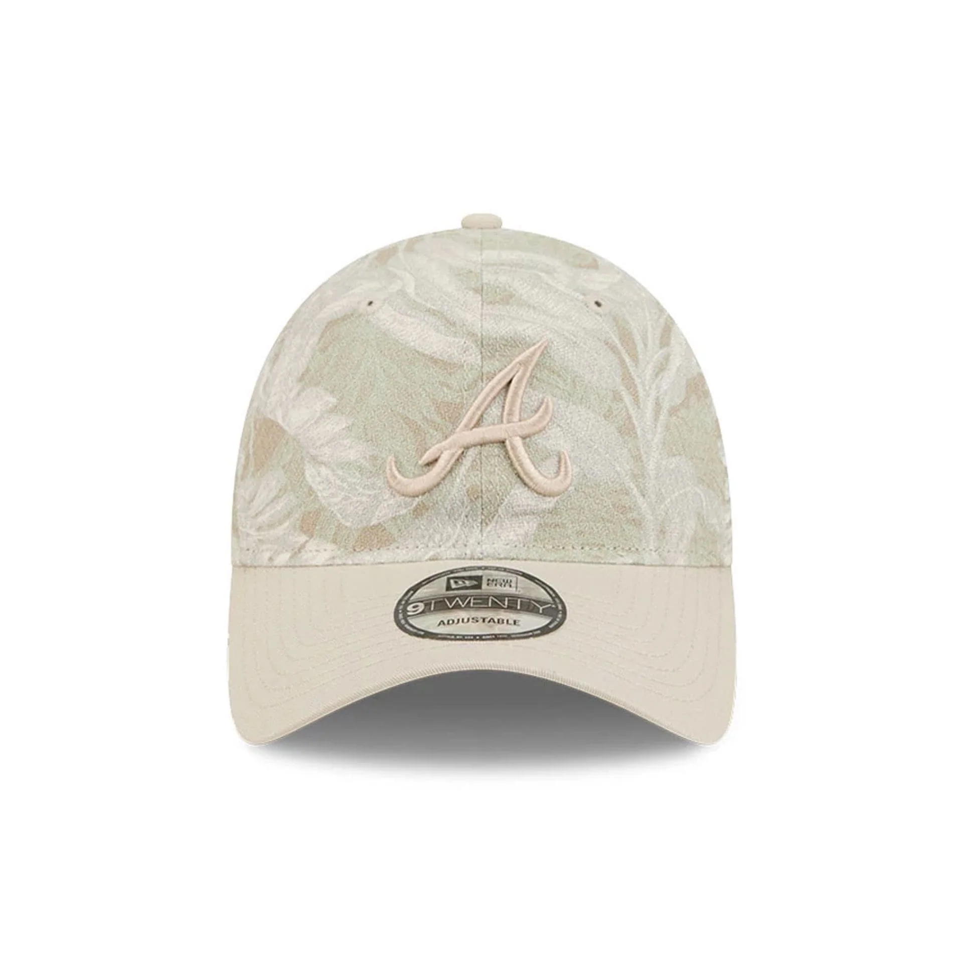 Atlanta Braves MLB Leafy Palm Light Beige 9TWENTY Adjustable Cap - Image 3