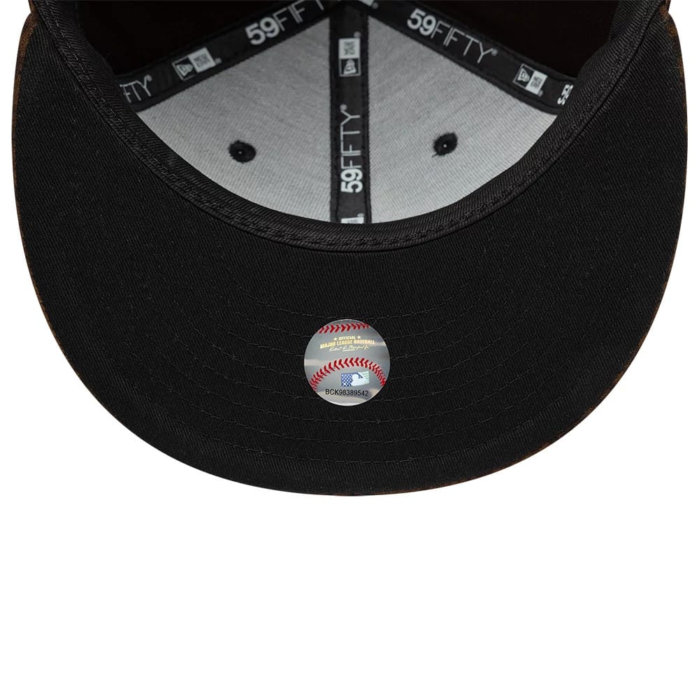 Atlanta Braves MLB Leopard Black 59FIFTY Fitted Cap - Image 2