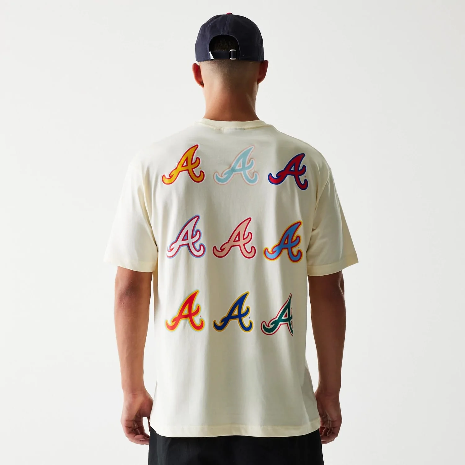Atlanta Braves MLB Life Graphic Cream T-Shirt - Image 2