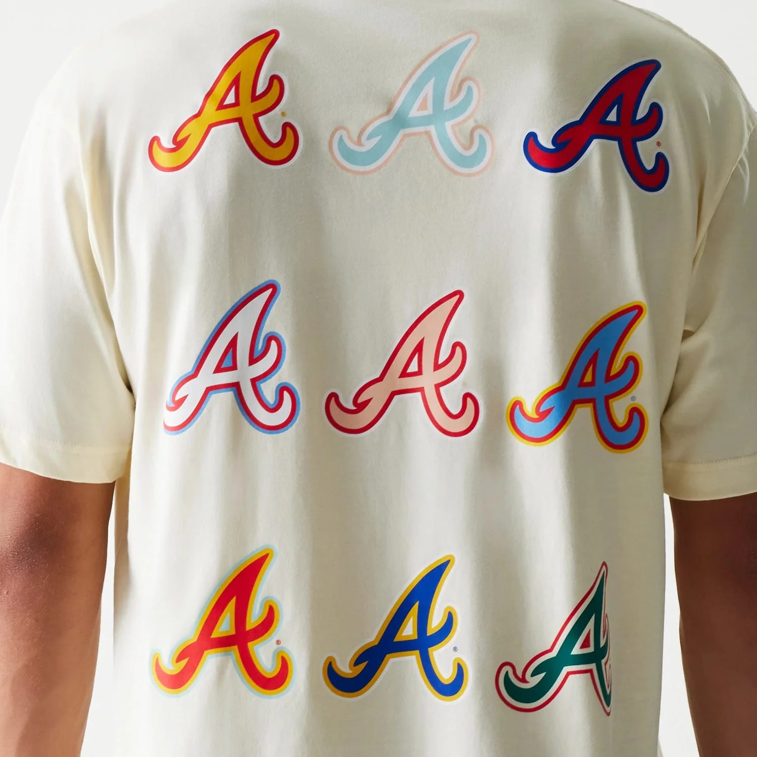 Atlanta Braves MLB Life Graphic Cream T-Shirt - Image 5