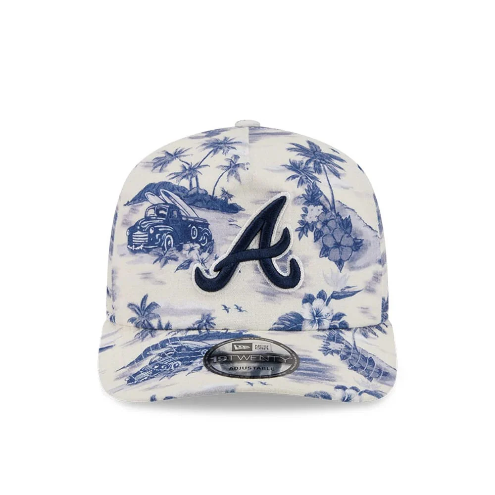 Atlanta Braves MLB Tropics Navy 19TWENTY Adjustable Cap - Image 3