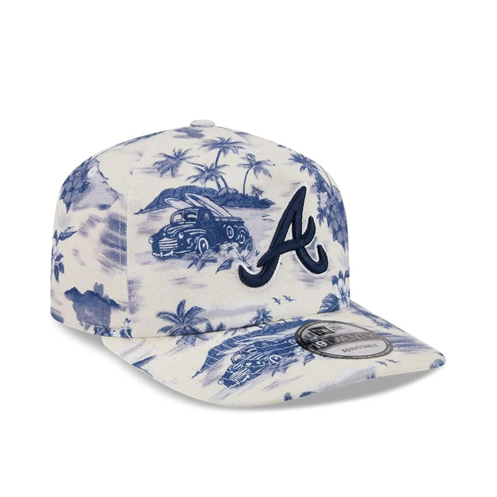 Atlanta Braves MLB Tropics Navy 19TWENTY Adjustable Cap - Image 4