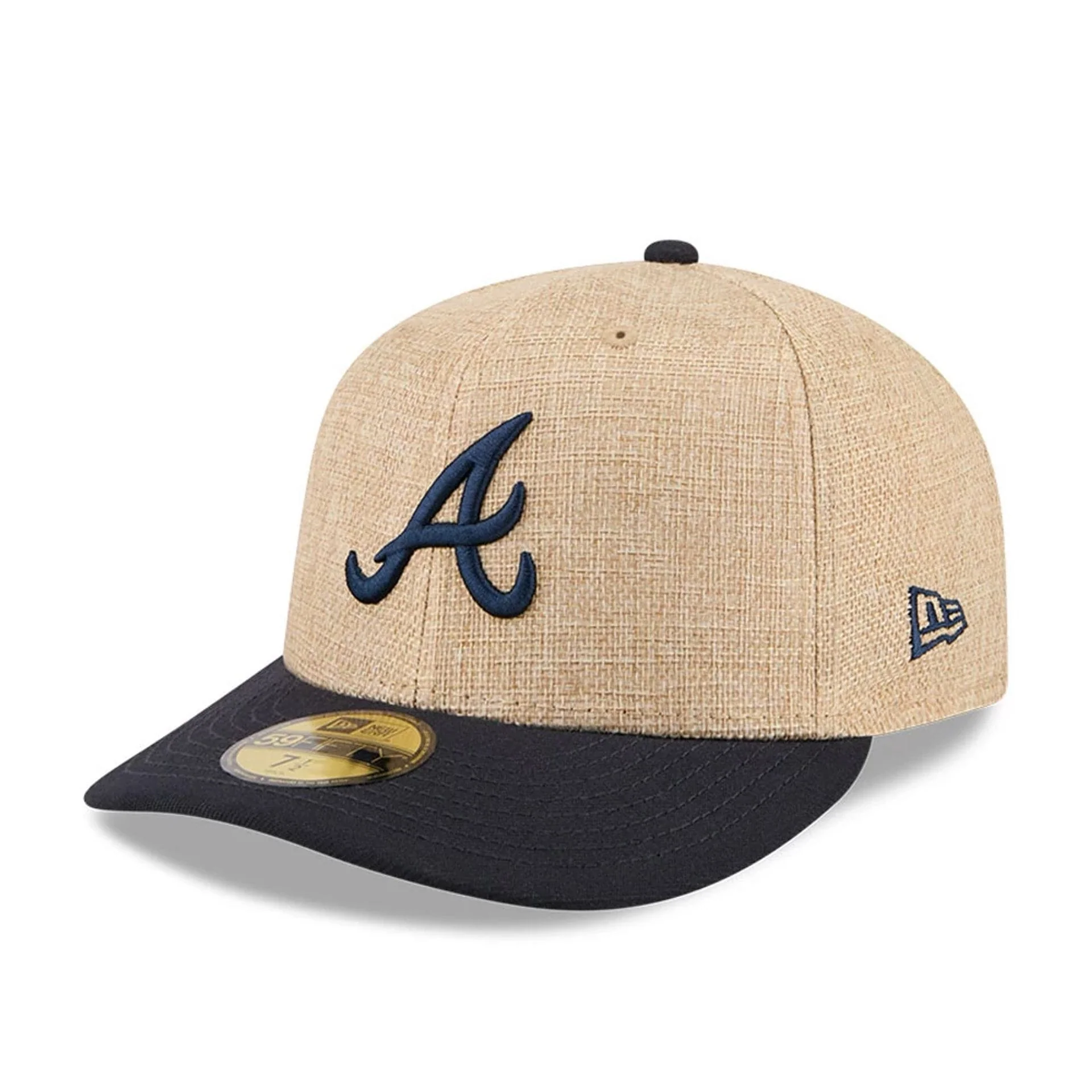 Atlanta Braves MLB Twine Beige 59FIFTY Fitted Cap