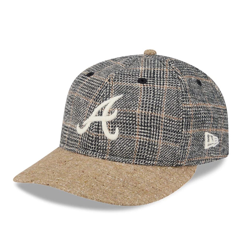 Atlanta Braves MLB Vintage Tweed Open Blue Retro Crown 59FIFTY Fitted Cap