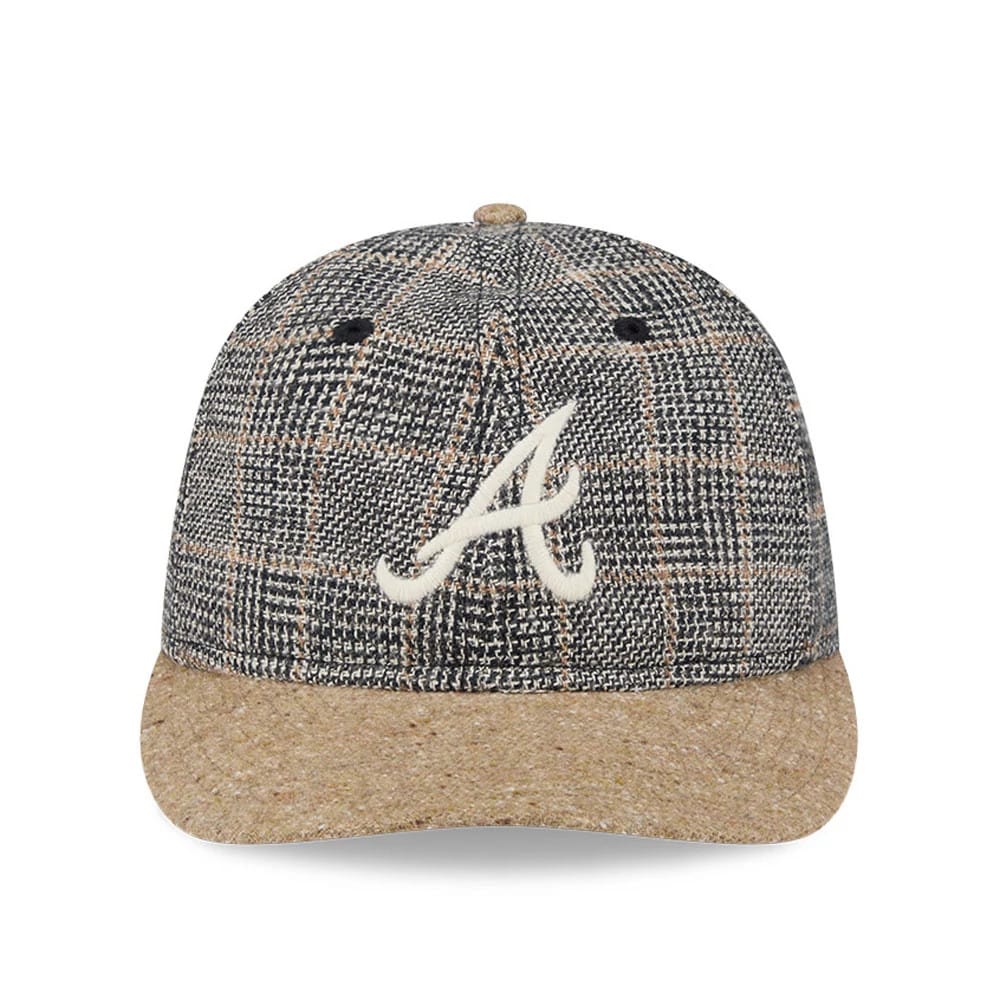 Atlanta Braves MLB Vintage Tweed Open Blue Retro Crown 59FIFTY Fitted Cap - Image 3