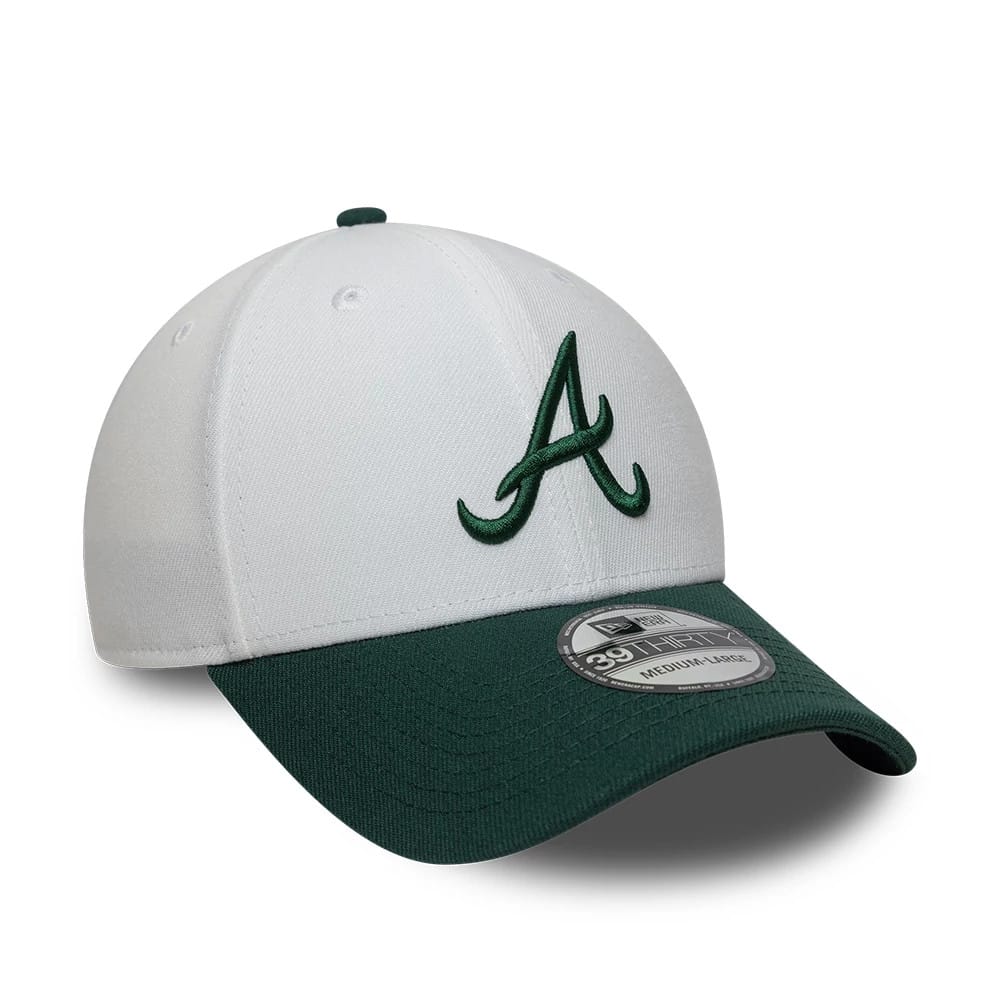Atlanta Braves MLB White 39THIRTY Stretch Fit Cap - Image 3