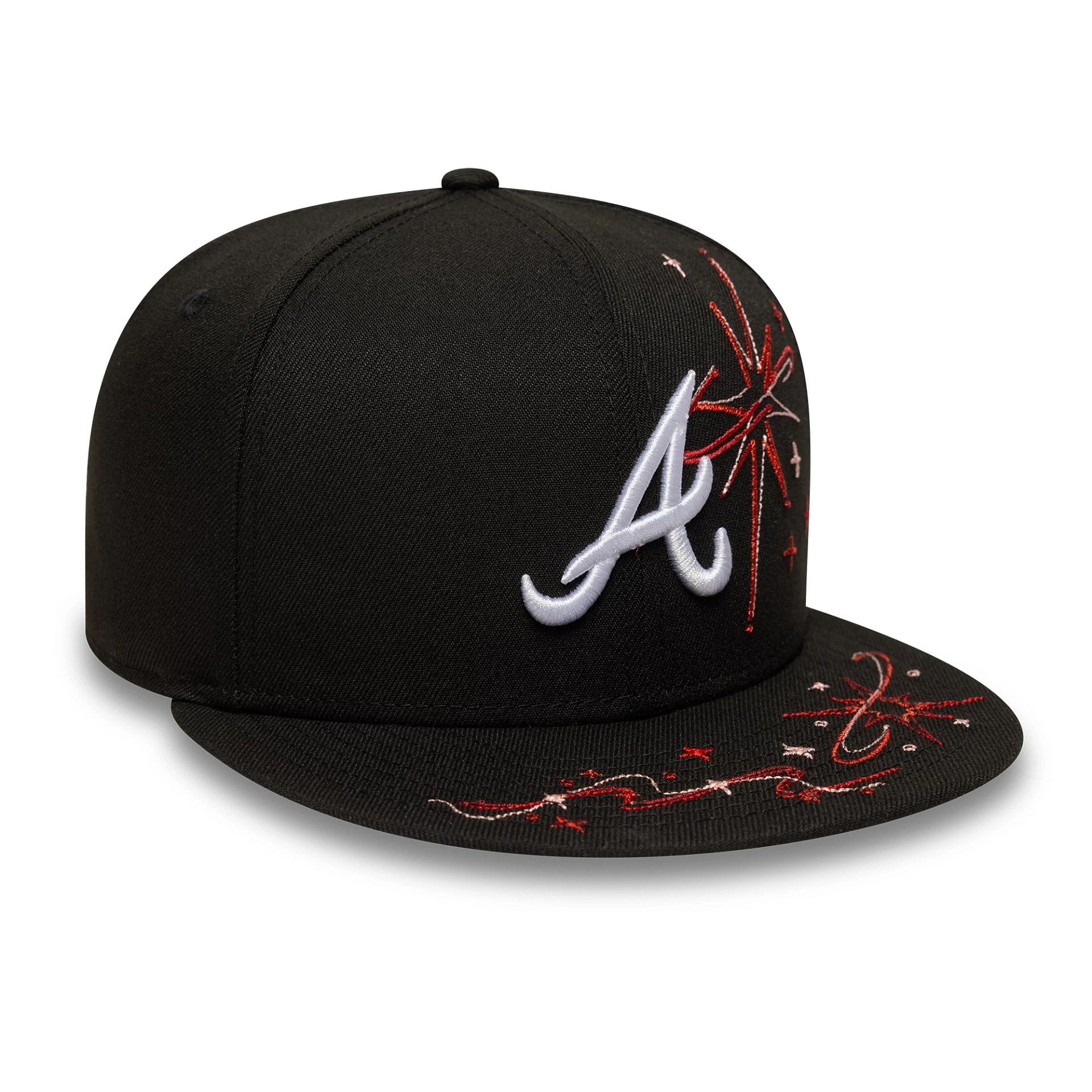 Atlanta Braves MLB Zodiac Black 59FIFTY Fitted Cap - Image 3