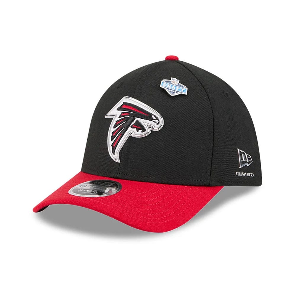 Atlanta Falcons NFL Draft 2026 Black 39THIRTY M-Crown Stretch Fit Cap