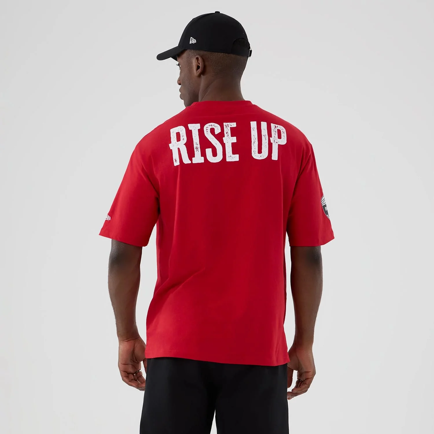 Atlanta Falcons NFL International Series Games 2025 Red Oversized T-Shirt - Image 2