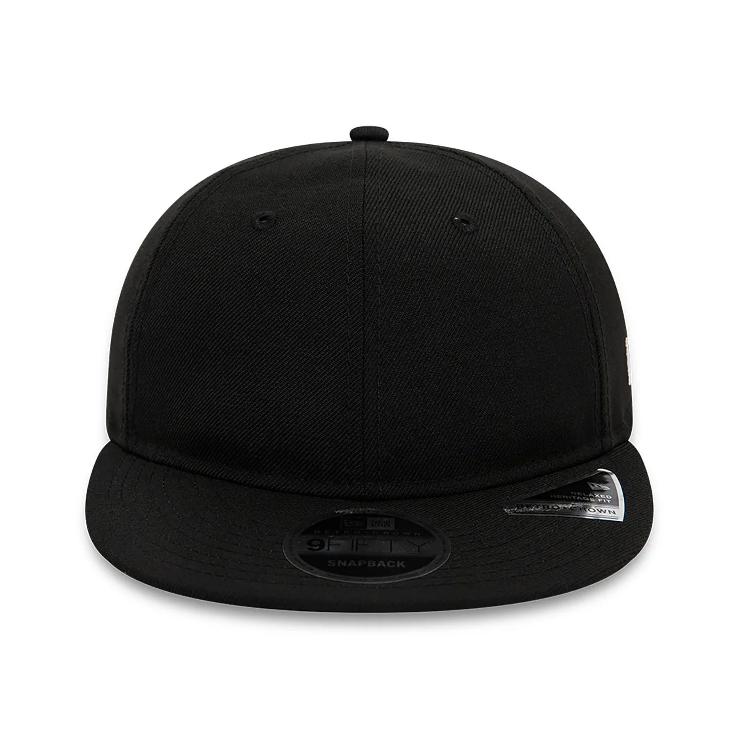 Blank New Era Black Retro Crown 9FIFTY Snapback Cap - Image 2
