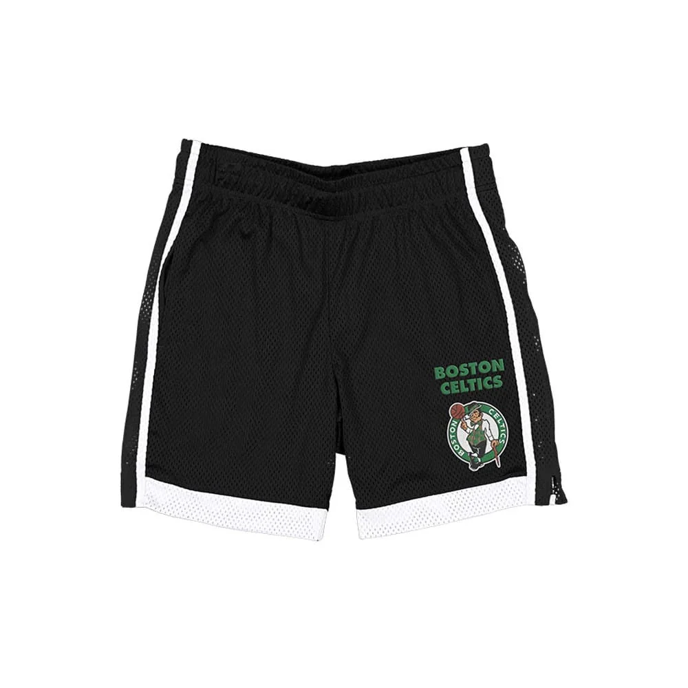 Boston Celtics NBA Black Mesh Shorts