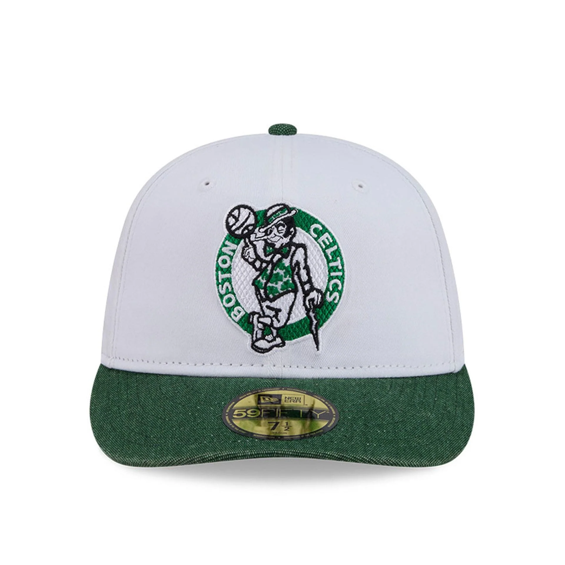Boston Celtics NBA Hardwood Classic White 59FIFTY Fitted Cap - Image 3