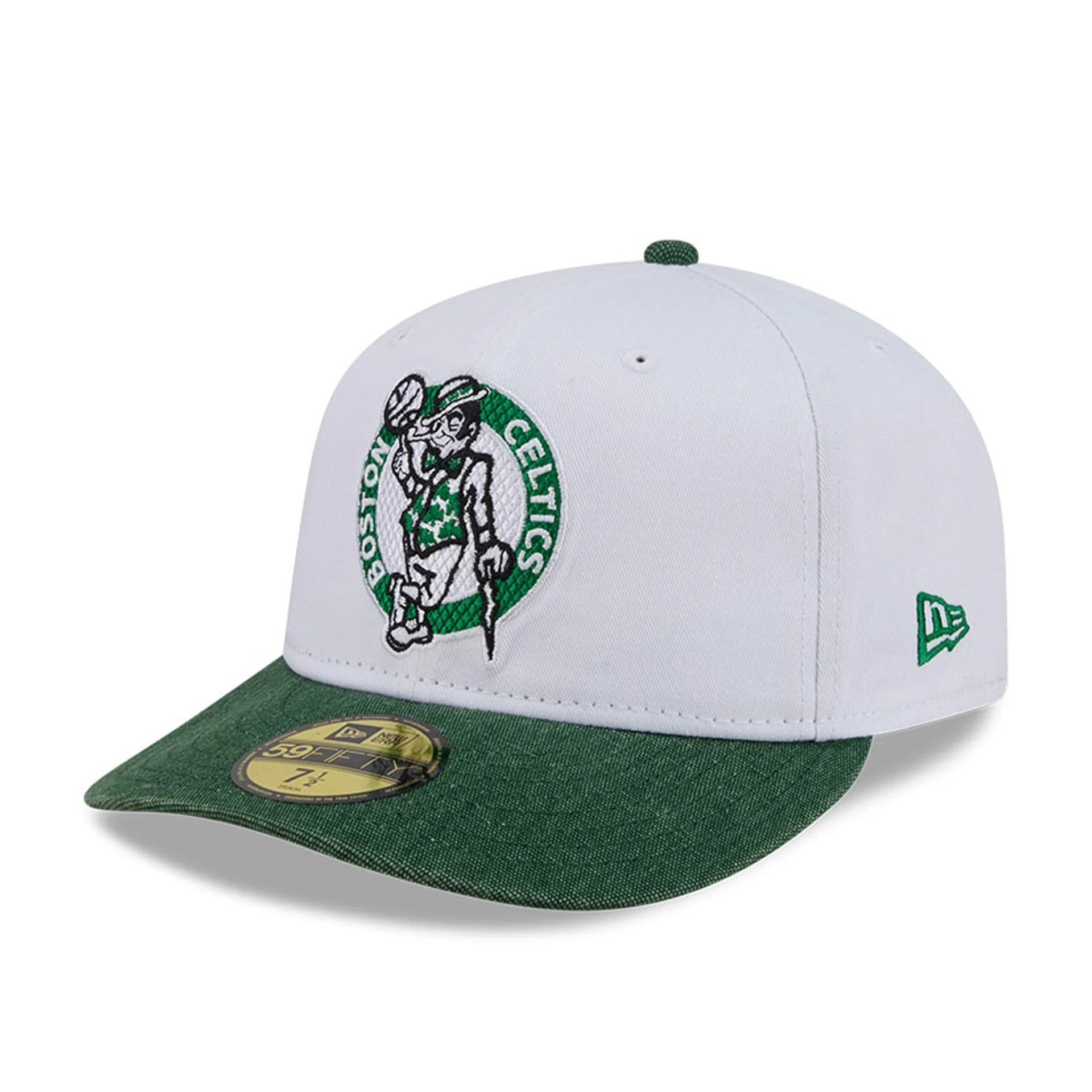 Boston Celtics NBA Hardwood Classic White 59FIFTY Fitted Cap - Image 4