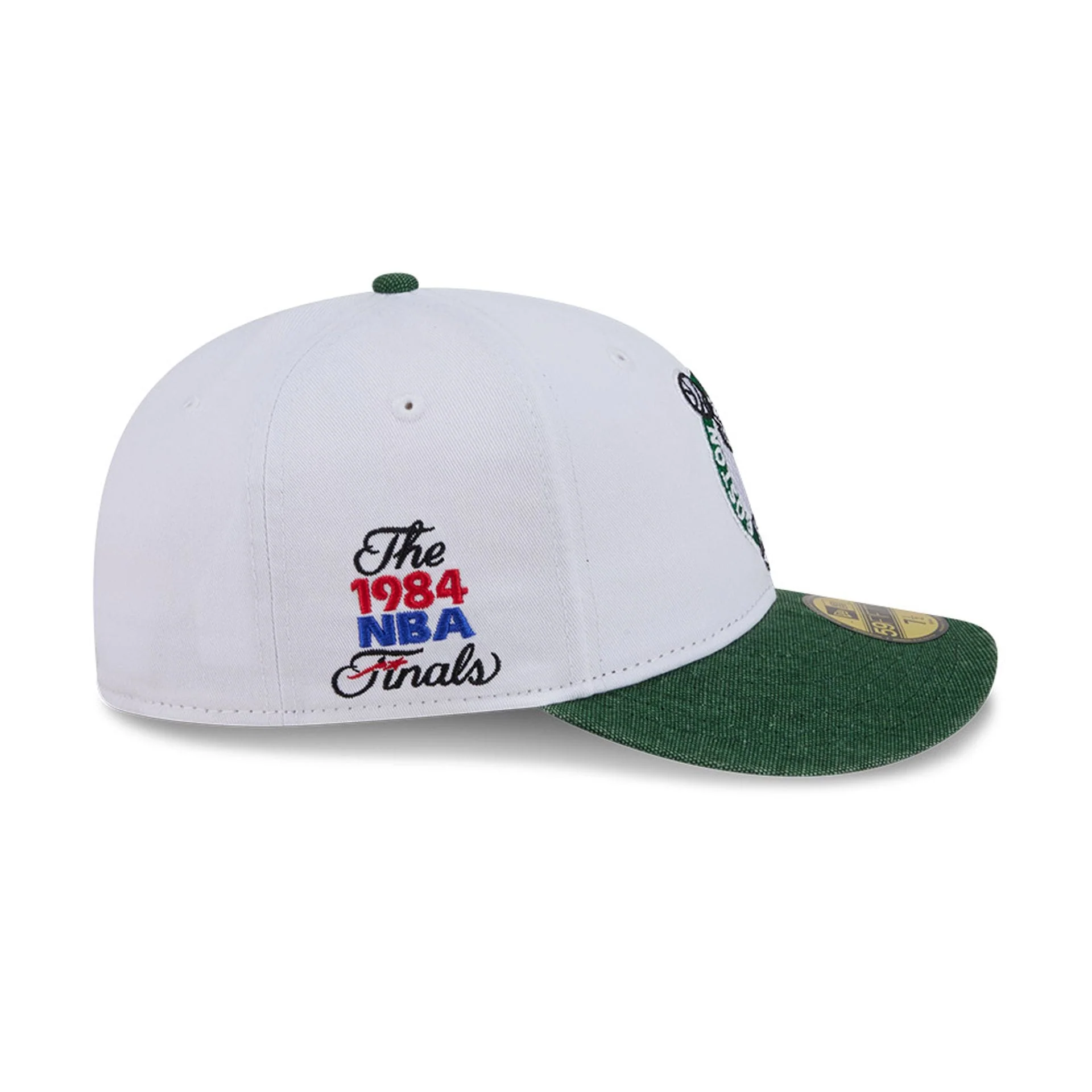 Boston Celtics NBA Hardwood Classic White 59FIFTY Fitted Cap - Image 5