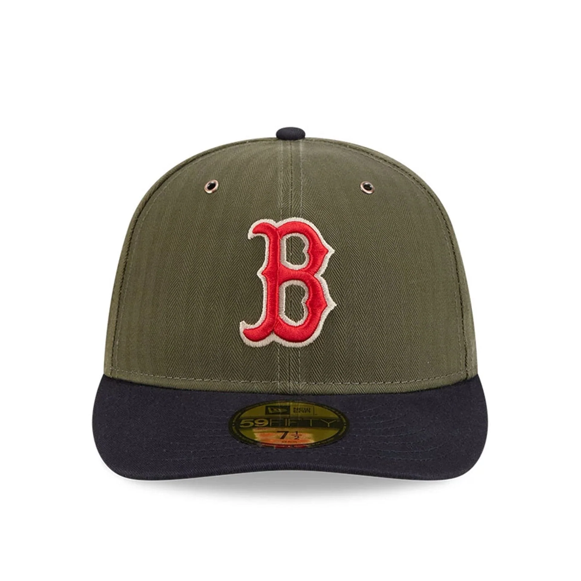 Boston Red Sox MLB American Herringbone Green 59FIFTY Fitted Cap - Image 3