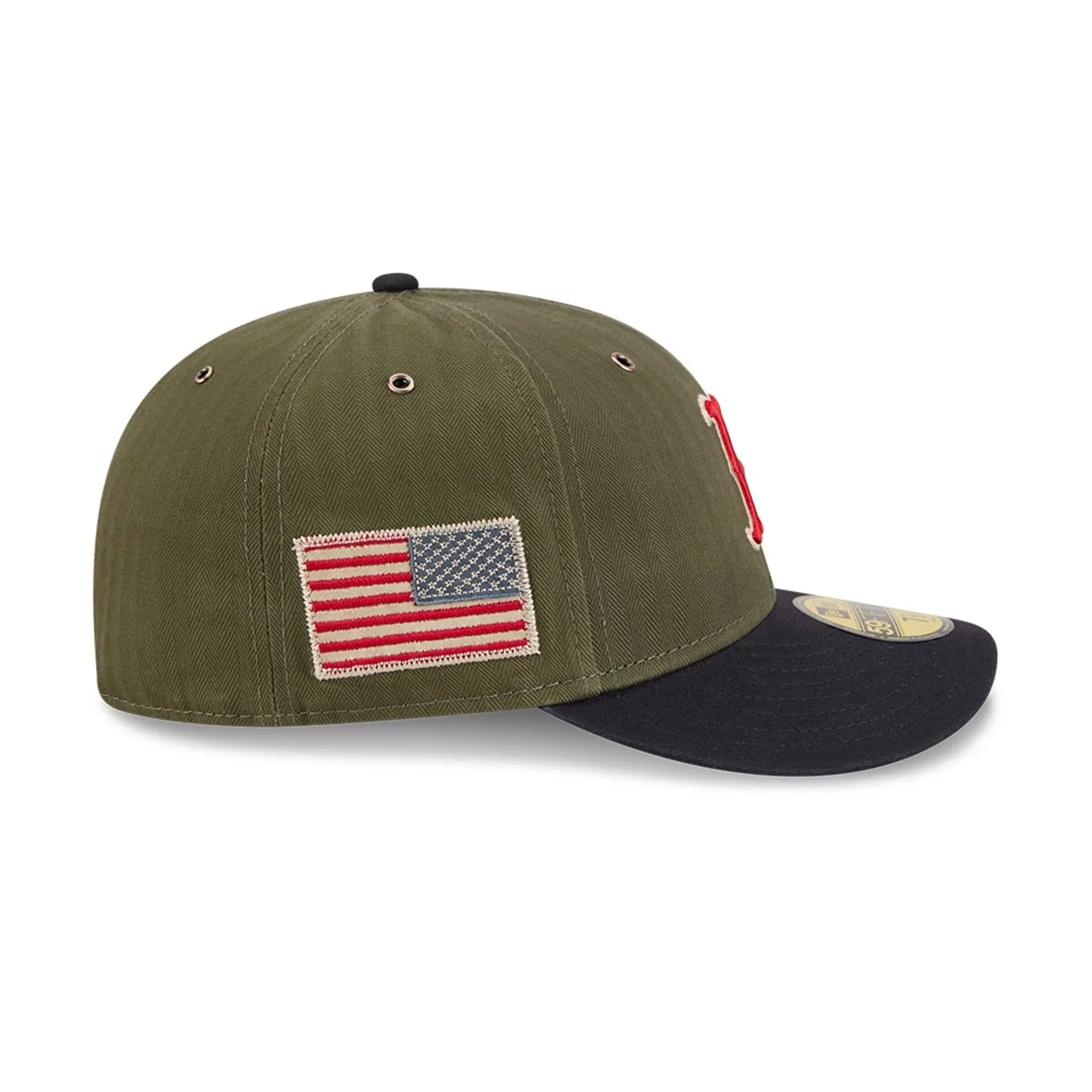 Boston Red Sox MLB American Herringbone Green 59FIFTY Fitted Cap - Image 5