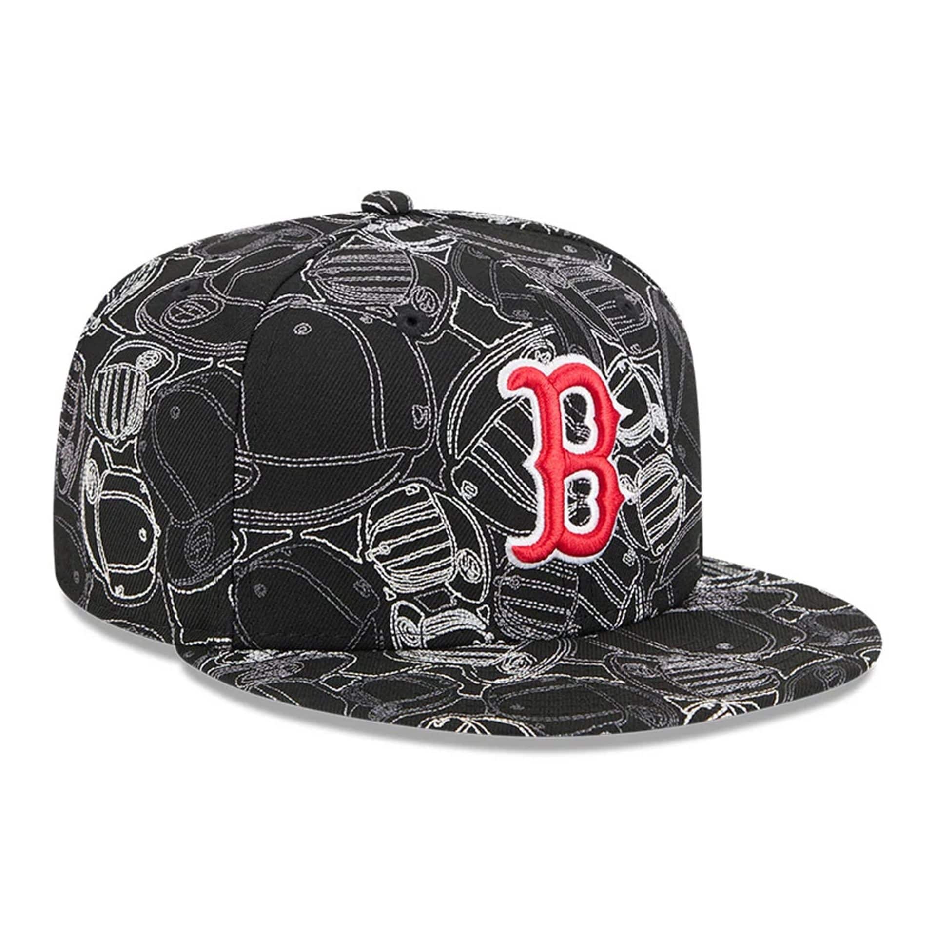 Boston Red Sox MLB Cap Scramble Black 59FIFTY Fitted Cap - Image 4